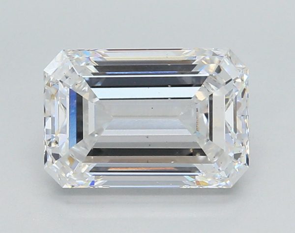 3.02 Carat Emerald Cut Lab-Created Diamond Hot on Sale