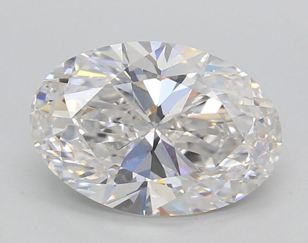 3.01 Carat Oval Cut Lab-Created Diamond For Sale