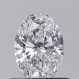 0.50 Carat Oval Cut Lab-Created Diamond on Sale