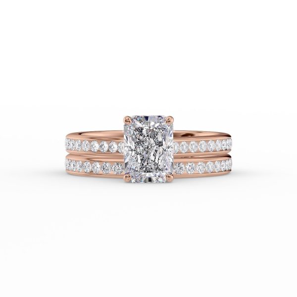 The Cameron Set With A 2 Carat Radiant Moissanite Sale