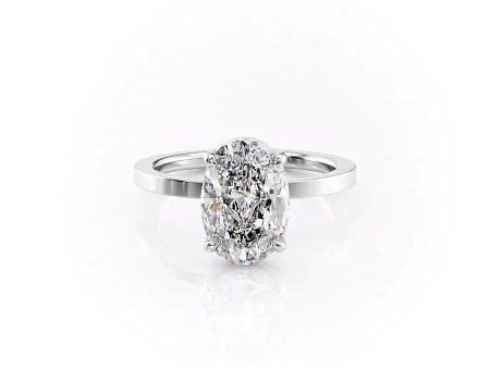 The Eleanor Set With A 2.5 Carat Oval Moissanite Online