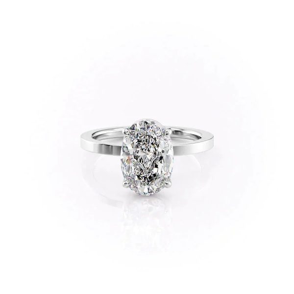 The Eleanor Set With A 2.5 Carat Oval Moissanite Online