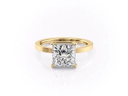 The Eleanor Set With A 1.5 Carat Princess Moissanite Discount