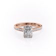 The Cameron Set With A 4.5 Carat Radiant Moissanite Online Sale