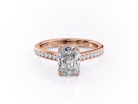 The Cameron Set With A 4.5 Carat Radiant Moissanite Online Sale