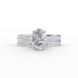 The Cameron Set With A 3 Carat Oval Moissanite Sale