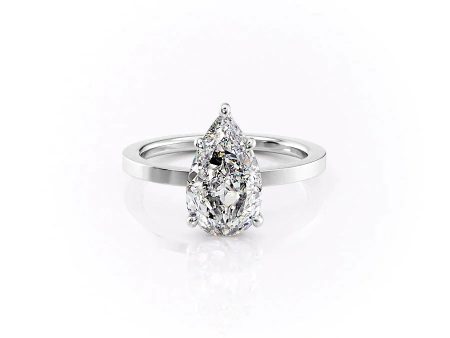 The Eleanor Set With A 1.5 Carat Pear Moissanite Cheap