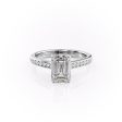 The Cameron Set With A 1 Carat Emerald Moissanite Online Sale