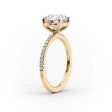 The Pave Eleanor Set With A 3.5 Carat Pear Moissanite Supply