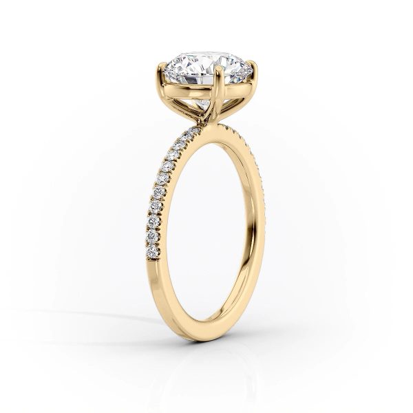 The Pave Eleanor Set With A 3.5 Carat Pear Moissanite Supply