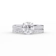 The Cameron Set With A 3.5 Carat Round Moissanite Discount