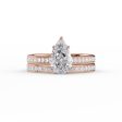 The Cameron Set With A 2.5 Carat Pear Moissanite Online now