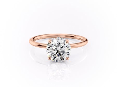 The Sandra Set With A 5 Carat Round Moissanite For Discount