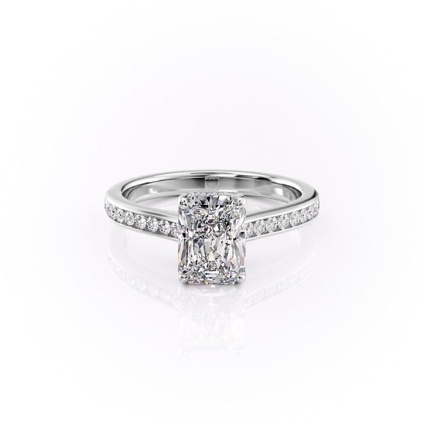 The Cameron Set With A 1 Carat Radiant Moissanite on Sale