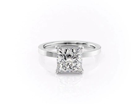 The Eleanor Set With A 2.5 Carat Princess Moissanite Fashion