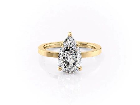 The Eleanor Set With A 2 Carat Pear Moissanite Fashion