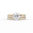 The Cameron Set With A 1.5 Carat Round Moissanite Supply