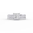 The Cameron Set With A 4.5 Carat Princess Moissanite Online