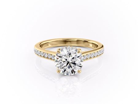 The Cameron Set With A 1.5 Carat Round Moissanite Supply