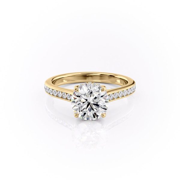 The Cameron Set With A 1.5 Carat Round Moissanite Supply