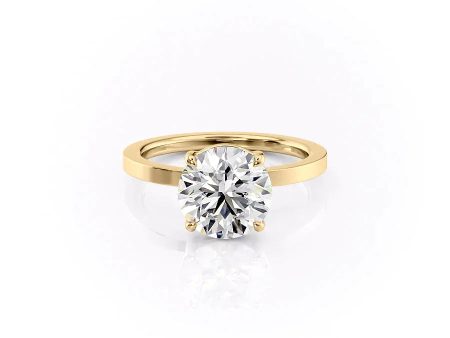 The Eleanor Set With A 1 Carat Round Moissanite Hot on Sale