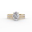 The Cameron Set With A 4.5 Carat Oval Moissanite Fashion