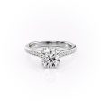 The Cameron Set With A 3.5 Carat Round Moissanite Discount