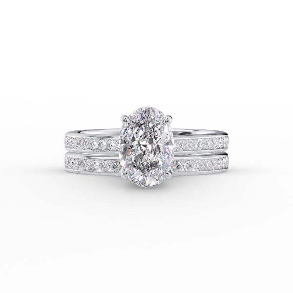 The Cameron Set With A 4 Carat Oval Moissanite For Discount