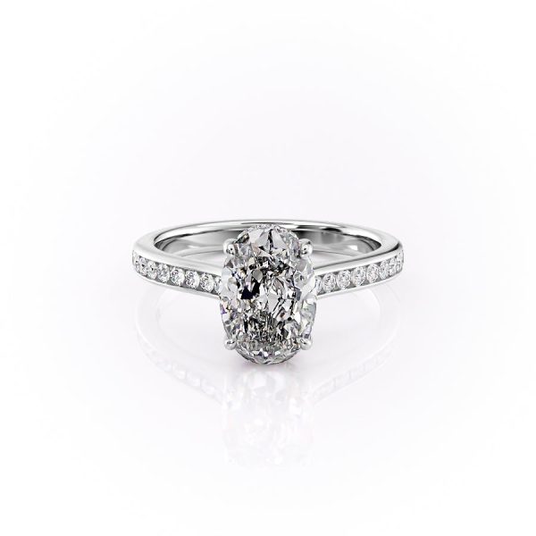 The Cameron Set With A 4 Carat Oval Moissanite For Discount