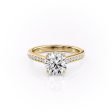 The Cameron Set With A 4 Carat Round Moissanite Cheap