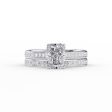 The Cameron Set With A 2.5 Carat Radiant Moissanite For Cheap