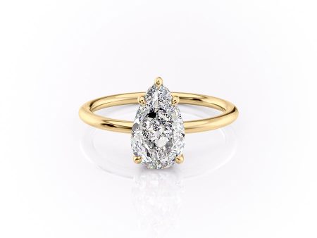 The Sandra Set With A 1.5 Carat Pear Moissanite Online now