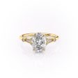 The Stephanie Set With A 3.5 Carat Oval Moissanite on Sale