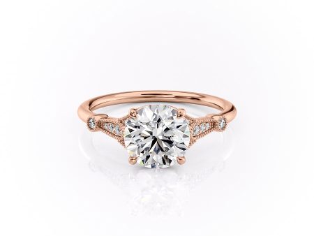 The Stephanie Set With A 3.5 Carat Round Moissanite Discount