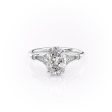 The Stephanie Set With A 1.5 Carat Oval Moissanite Cheap